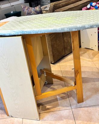 Asse da stiro con mobiletto in legno Foppapedretti
