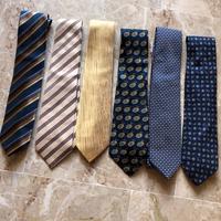 6 cravatte uomo in seta