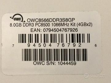 Simm DDR3  PC8500 1066MHZ