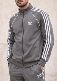 Tuta Adidas Logo Trefoil Originale Grigia