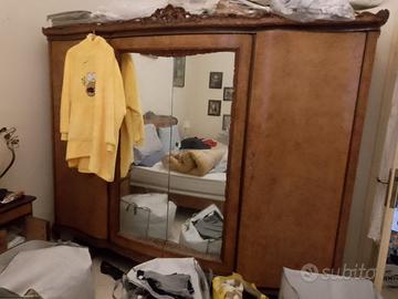 camera da letto in radica, completa