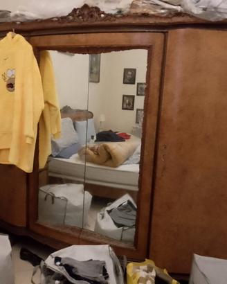 camera da letto in radica, completa