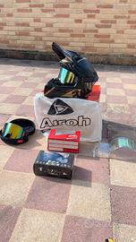 Bundle Casco Raven Carbon cross + accessori