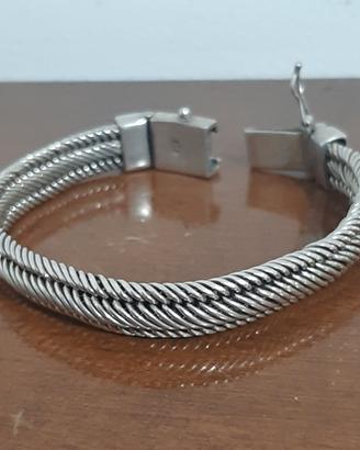 bracciale argento 925 uomo massiccio