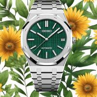 custom Seiko mod green royal oak
