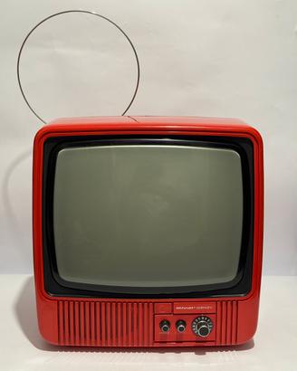 Mivar 12BN2V Rosso TV Vintage Anni ’70 Funzionante