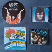 RENATO ZERO-RARO LOTTO CD+45 GIRI+PLACCA+OMAGGIO