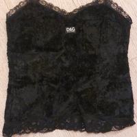 Corpetto taglia 44 di  D&G NERO con pizzo