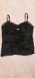 Corpetto taglia 44 di  D&G NERO con pizzo