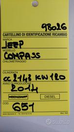 CAMBIO MANUALE COMPLETO JEEP Compass Serie 651 jee