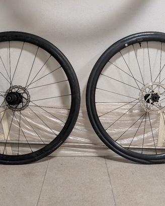 Set ruote Giant PR2 + copertoni Gavia TLR
