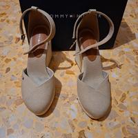 scarpe tacco alto espadrillas Tommy Hilfiger