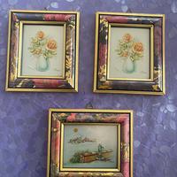 Set 3 Mini Quadri d'Arredo Creazioni Franciacorta