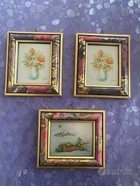 Set 3 Mini Quadri d'Arredo Creazioni Franciacorta