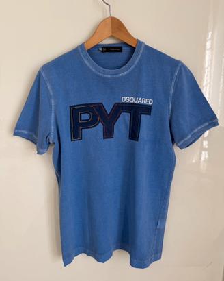T-shirt Dsquared2 Vintage "PYT" - Blu misura S