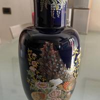 vaso cinese blu scuro