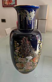 vaso cinese blu scuro