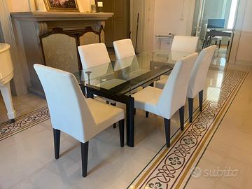 Tavolo le corbisier LC6 vetro