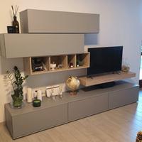 mobile moderno salotto grigio