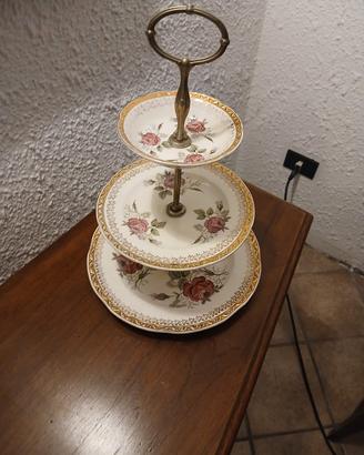 Alzata per dolci a 3 piani vintage