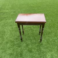 Tavolo da gioco vintage pieghevole in legno