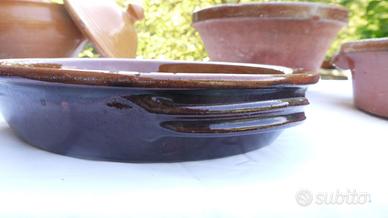 4 terracotte marroni