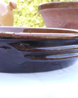 4 terracotte marroni