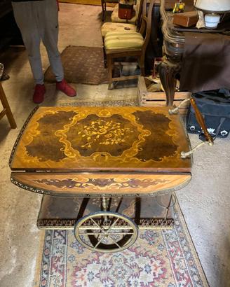 Carrello da tè Sorrento, Italia, inizio XX secolo