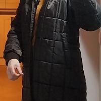 giacca marrone cioccolato lunga trapuntata inverna