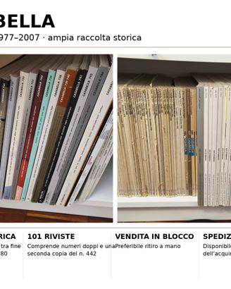 CASABELLA 101 riviste 1977–2007 – raccolta storica