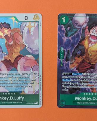One piece Monkey.D.Luffy OP16-034 R AA + R ENG NM