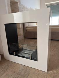 Caminetto bioetanolo bifacciale