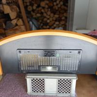 Cappa in rame con bordo in legno e misura 120 x 54