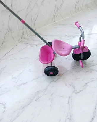 Triciclo Rosa per Bimbo