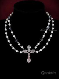 Collana elegant gothic lolita dark coquette alt