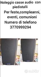 noleggio casse audio 