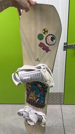 Tavola snowboard FUNKY+attacchi UNION