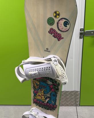 Tavola snowboard FUNKY+attacchi UNION