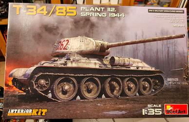 carro armato  t34/85 Scala 1 /35 modello miniart