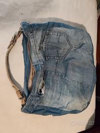 Borsa a spalla in Jeans Artigianale - Pezzo Unico 