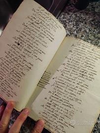 Libro antico Pisa 1804 con manoscritti originali ‘