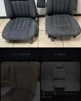 Sedili anteriori e posteriori w 124 te