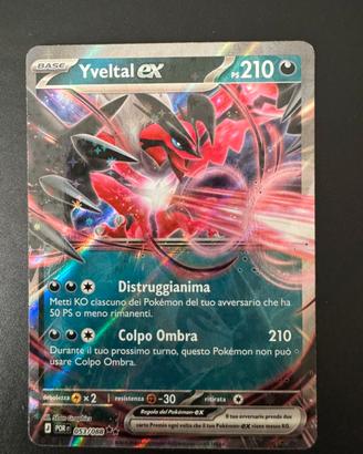 Carta Pokémon Yveltal EX 053/088 Italiano