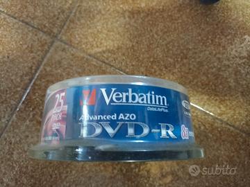 Verbatim 25 DVD-R advanced azo 8x nuovi