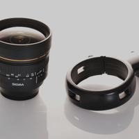 OTTICA SIGMA/Nikon 8mm CON ANELLO PER VIRTUAL TOUR