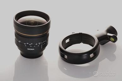 OTTICA SIGMA/Nikon 8mm CON ANELLO PER VIRTUAL TOUR