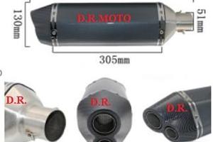 SILENZIOSO scarico BIG F. CARBON DOPPIA USCITA 46