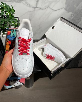 Nike Air Force 1 Low Supreme White 45