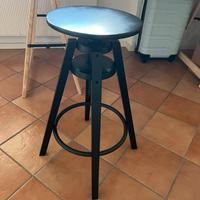 Sgabello dalfred  ikea alto nero girevole