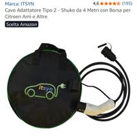Cavo (NUOVO) adattatore ricarica Citroen Ami